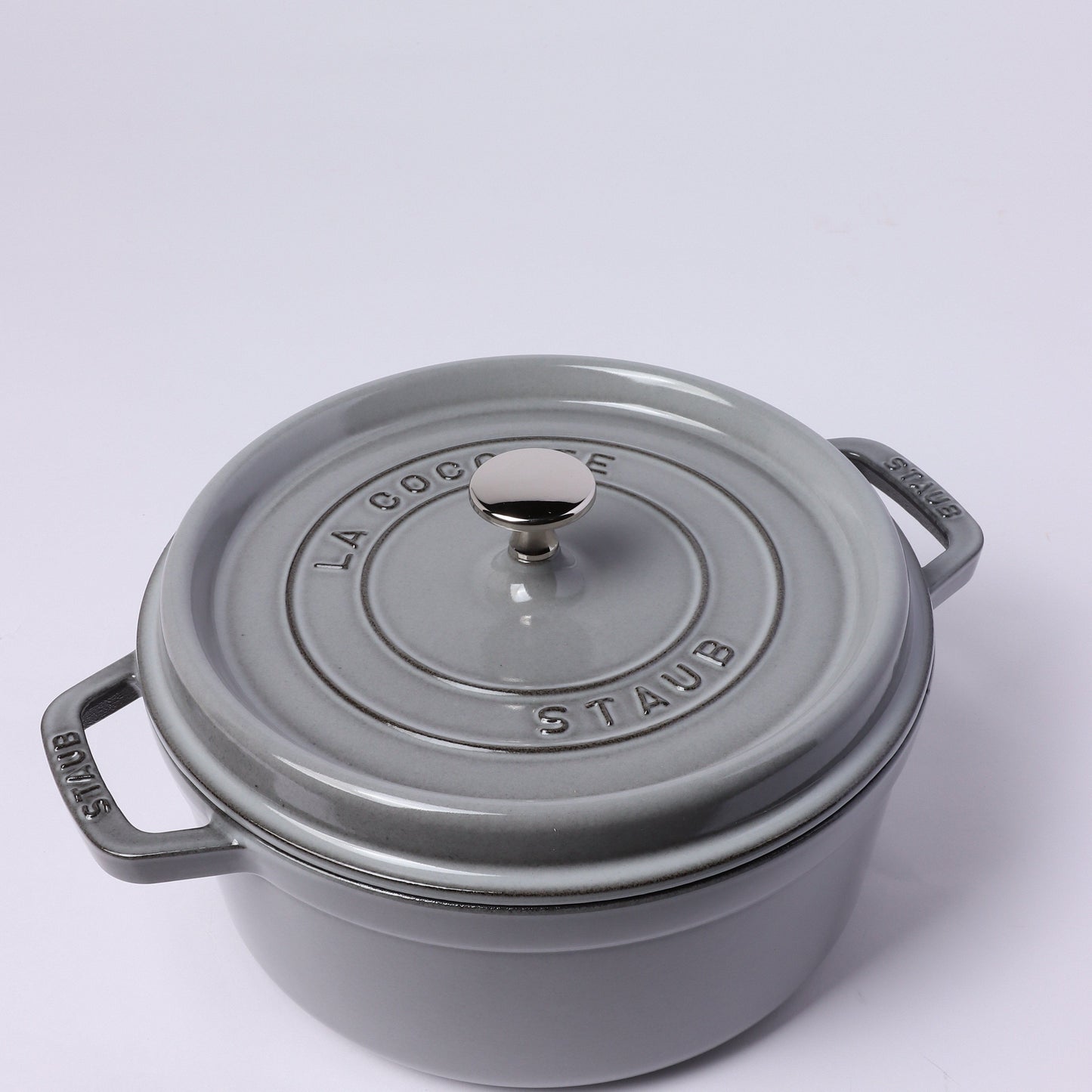ピコ・ココット ラウンド 24cm グレー