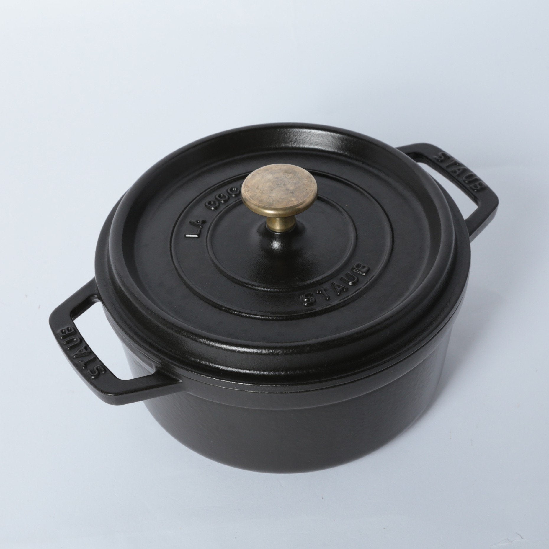 美品 18cm ストウブ ブラック ピコココット ラウンド staub 鉄鍋 ezakayume_staub-3272341018250