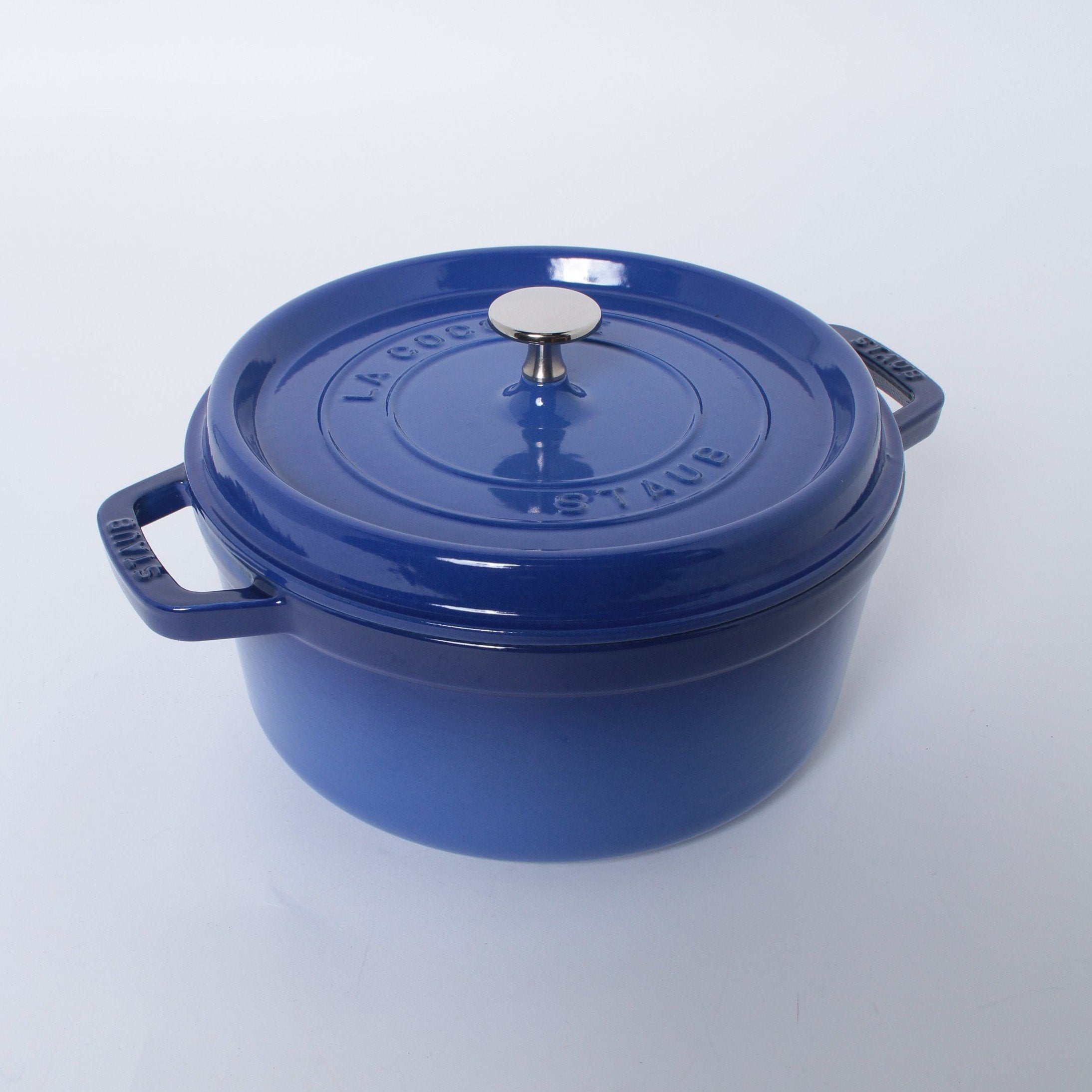 STAUB ピコ・ココットラウンド 24センチ ロイヤルブルー 旨かっ