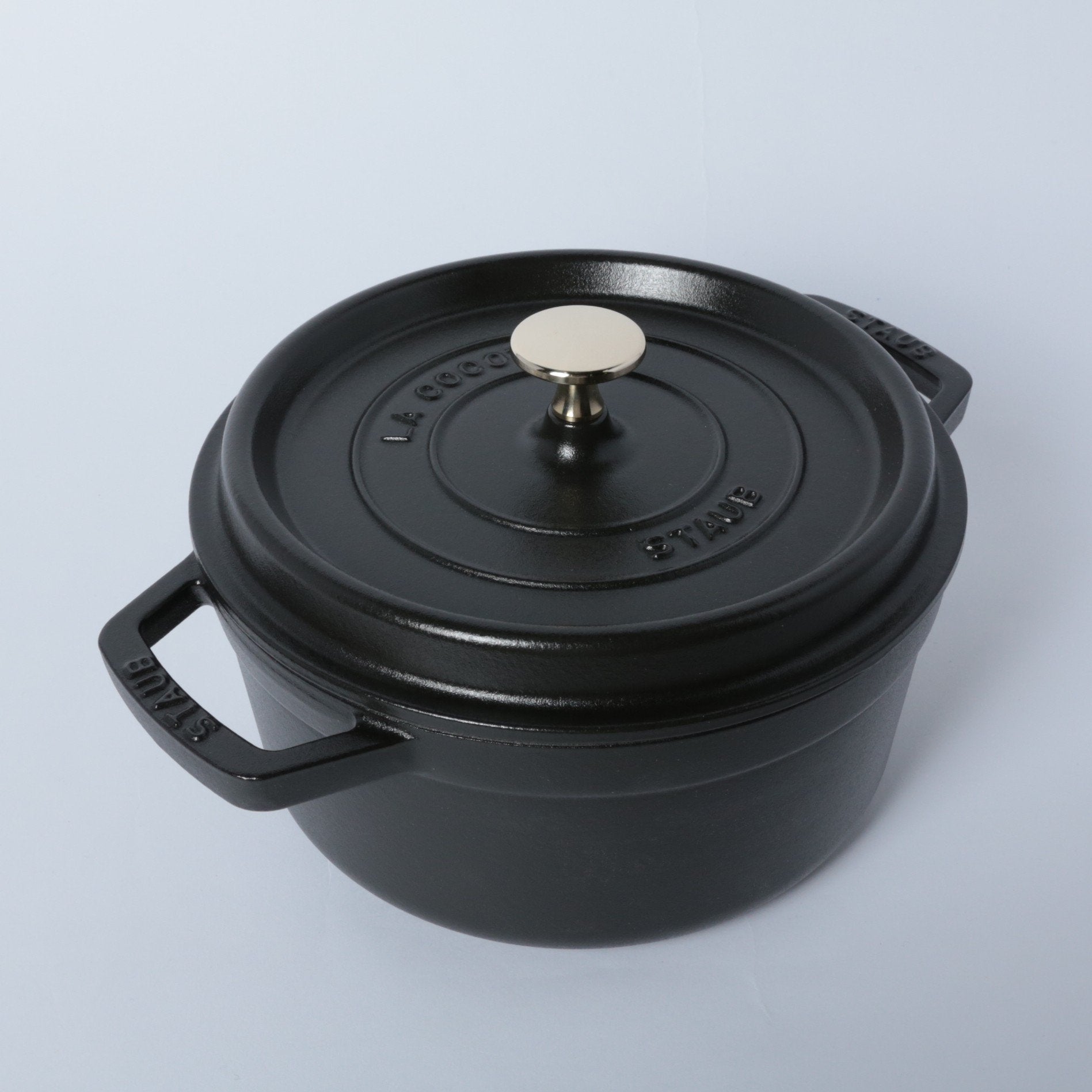 【未使用】STAUB ココット ラウンド ブラック 20cm ピコ・ココット ラウンド 20cm ブラック｜ココット｜ストウブ公式