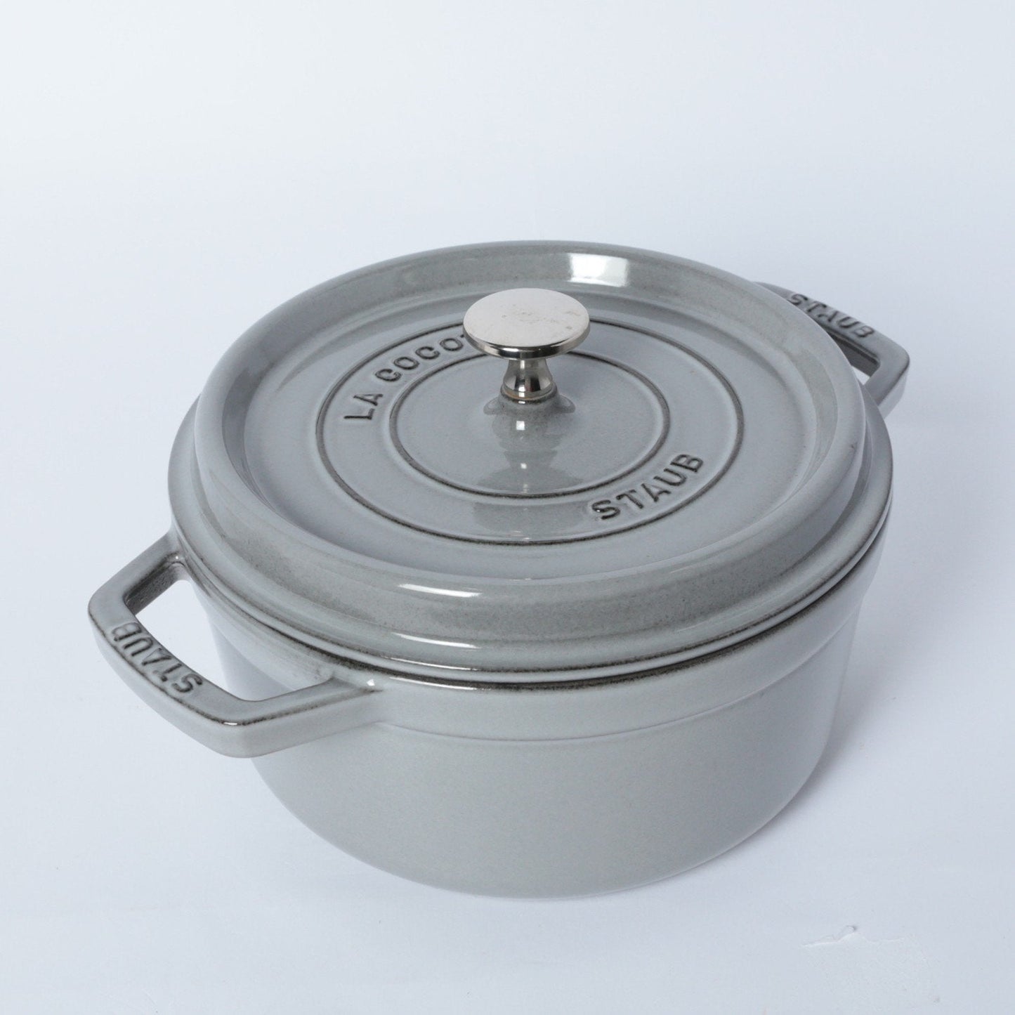 ピコ・ココット ラウンド 22cm グレー