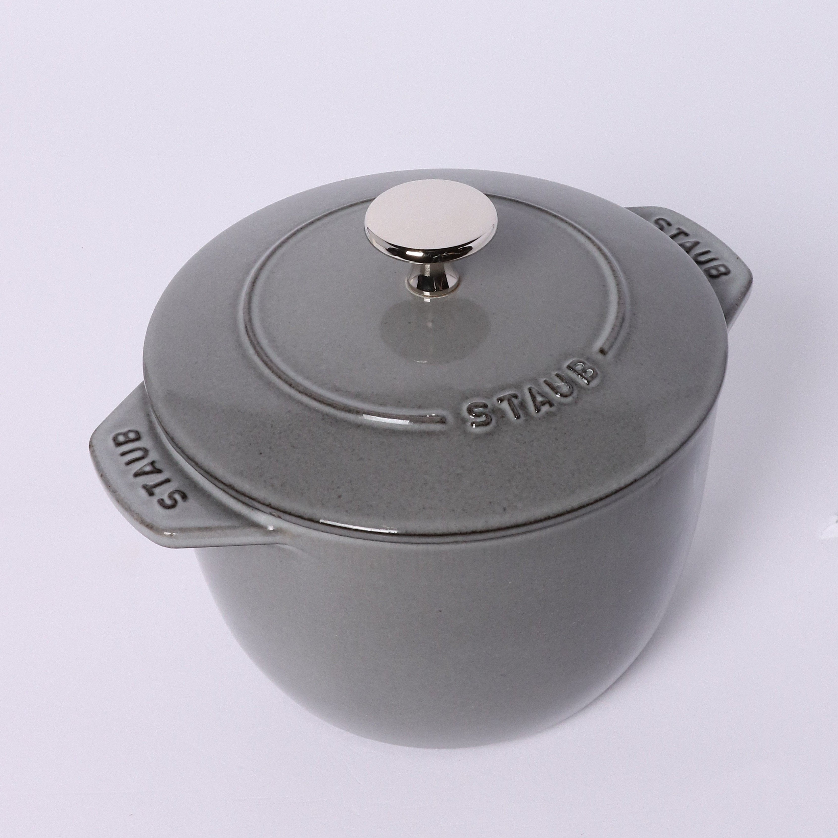 staub ストウブ ラ ココット de GOHAN グレー M 16cm Amazon｜staub ストウブ 「 ラ ココット de GOHAN グレー M 16cm