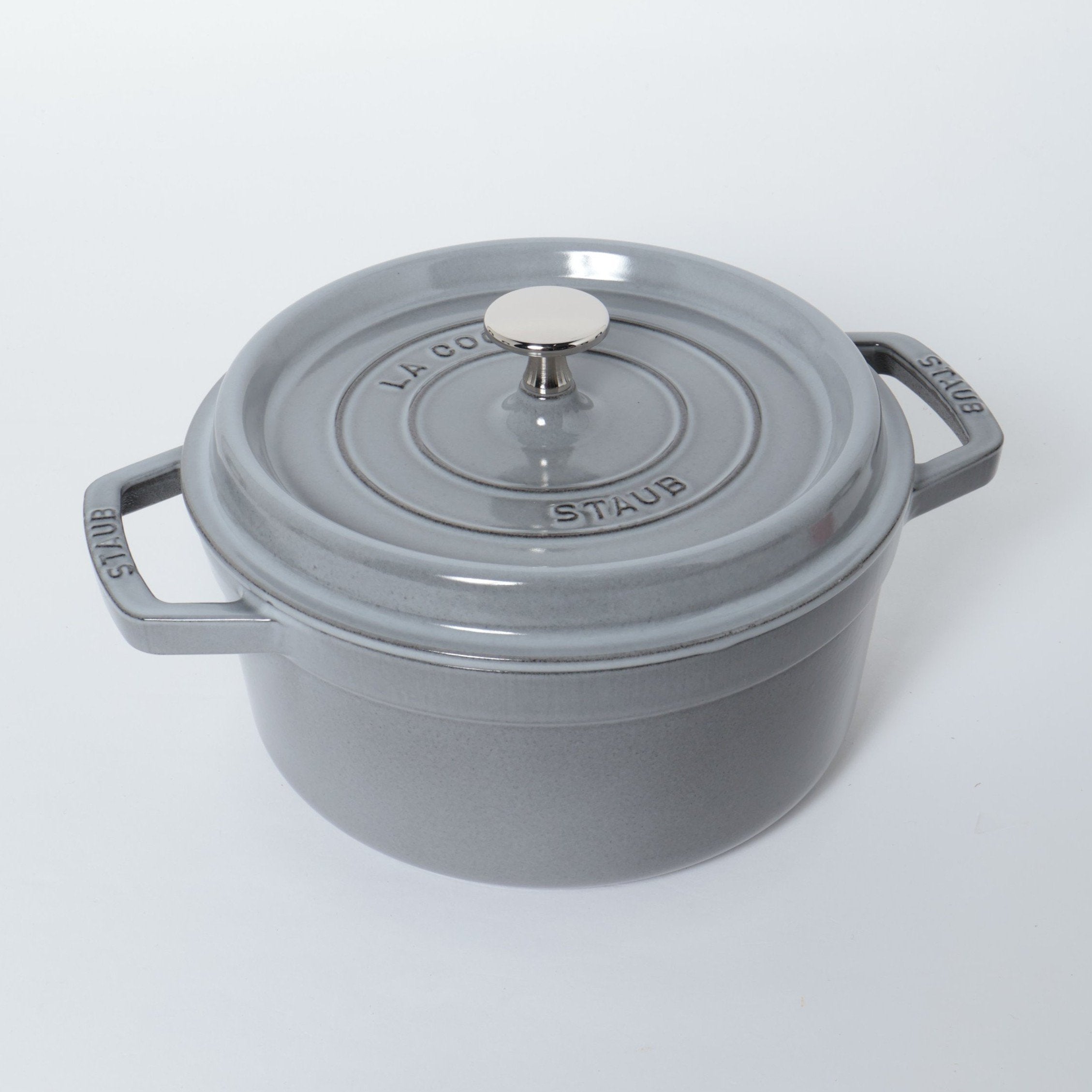 STAUBココットラウンド12cm グレー2つセット STAUBココットラウンド12cm グレー2つセット 【公式通販】
