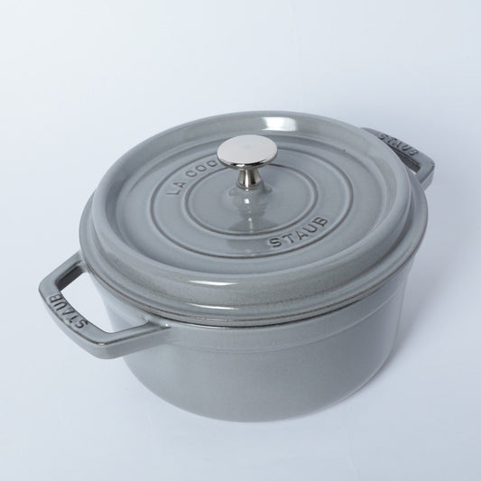 ピコ・ココット ラウンド 22cm グレー